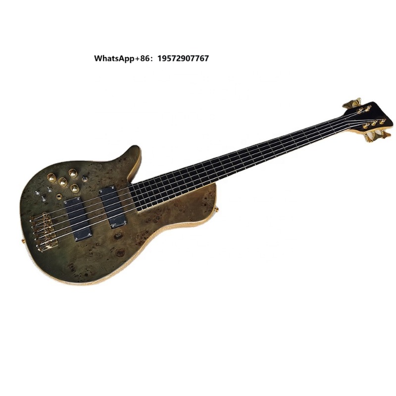 Bass Guitar Fretless - Gitara basowa leworęczna 5-strunowa elektryczna