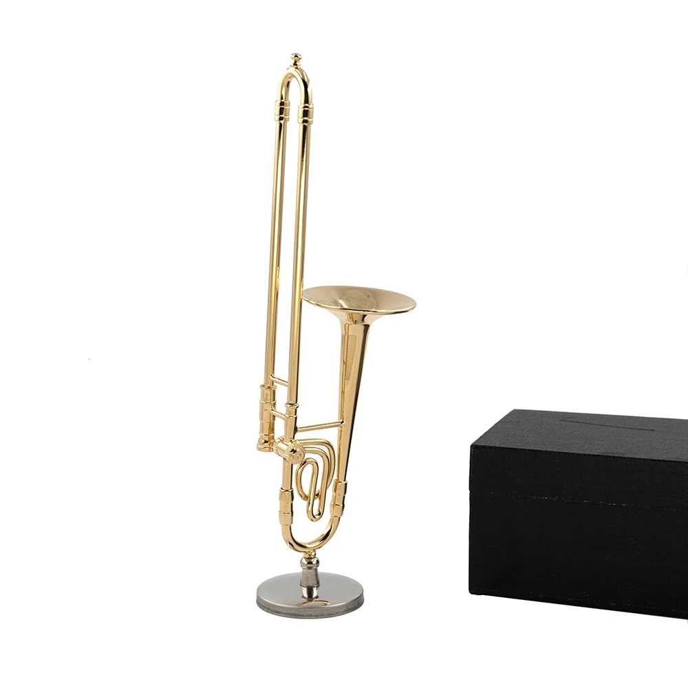 Musical Instrument Trombone - Miniaturowy model puzonu z czystej miedzi