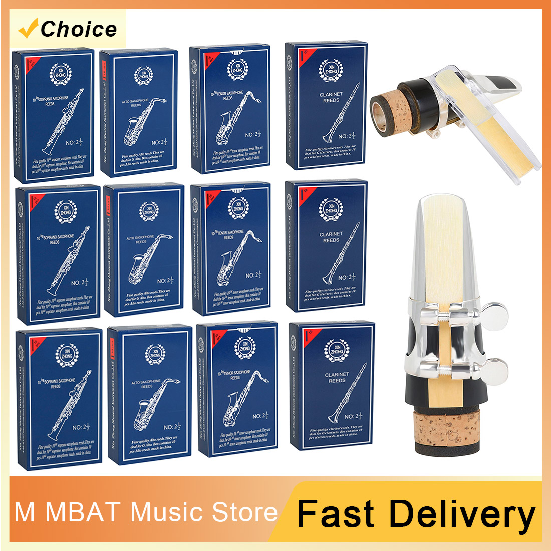 Musical Instrument Reed - 10/20 szt. Stroiki do saksofonu sopranowego/alto/tenorowego/klarnetu