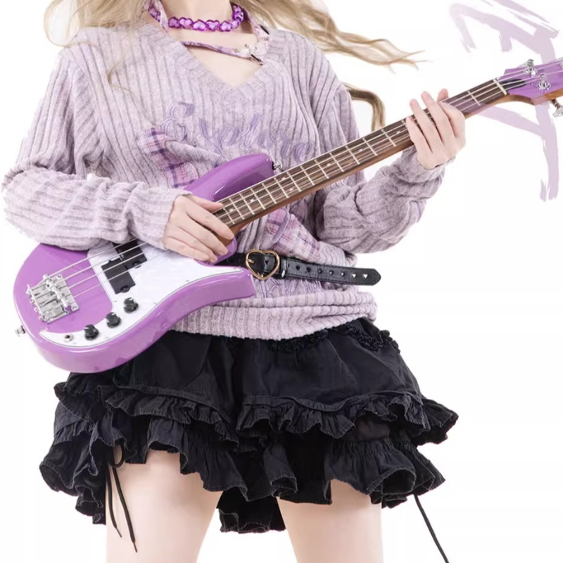 Musical Instrument Bass - 4-strunowy 24-progowy przenośny podróżny MINI bas