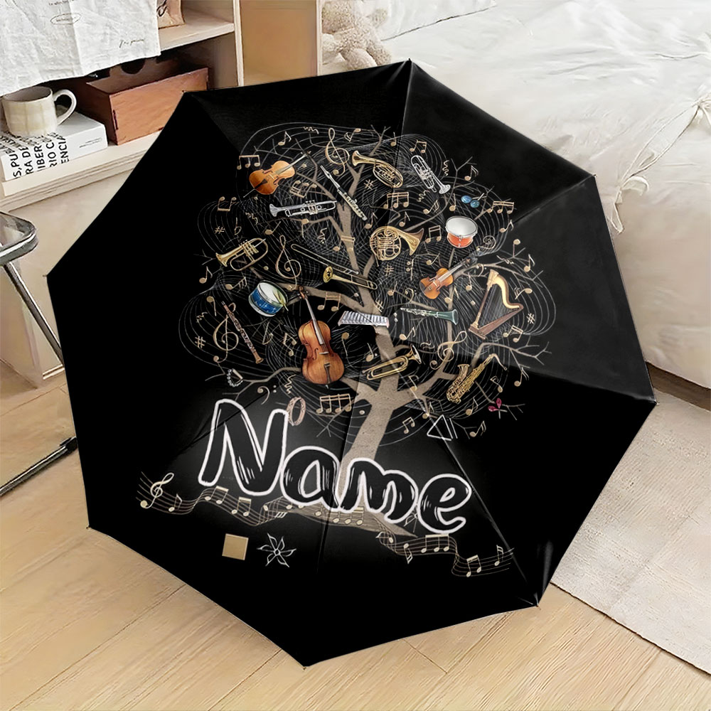 Musical Instrument And Names - Parasol z personalizowanym imieniem, „Parasol w