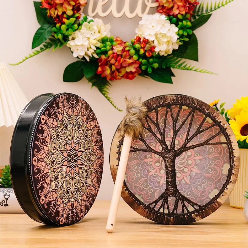 1 szt. Szamański bęben z motyw – Musical Instrument Africa recenzja i cena