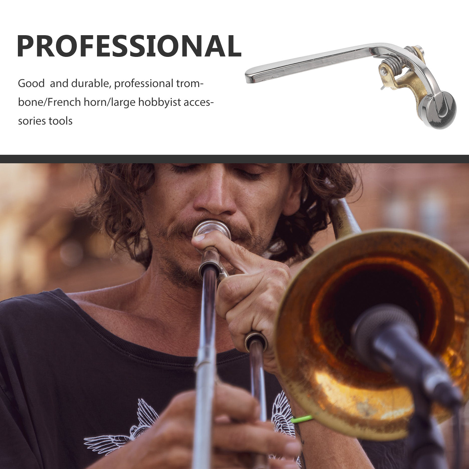 1 szt. Srebrna, wysokowytrzyma – Musical Instrument Trombone recenzja i cena
